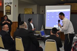 Group of Rabbis Playing Games at Chanuka Party